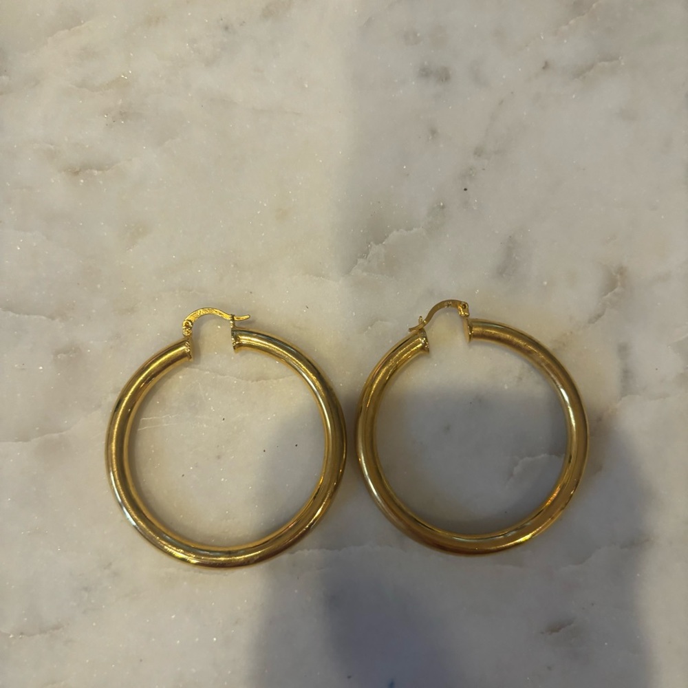 Chunky Gold Hoops